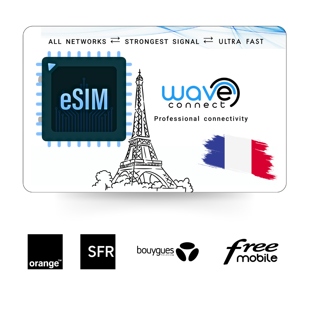 eSIM Francia Quad Network 12 GB / 12 meses
