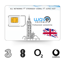 UK Quad Network 25 GB / 12 Monate