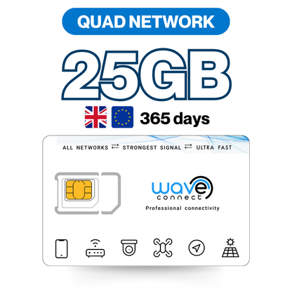 UK Quad Network 25GB / 365 days