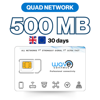 UK Quad Network 500MB / 30 Days