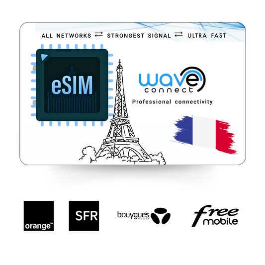 eSIM Francia Quad Network 1 GB / 1 mes