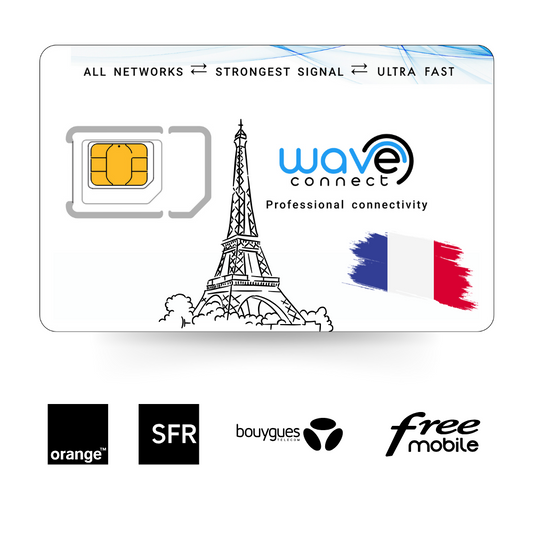 Red cuádruple de Francia 1 GB/1 mes