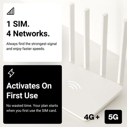 UK Quad Network eSIM 6GB / 365 Tage